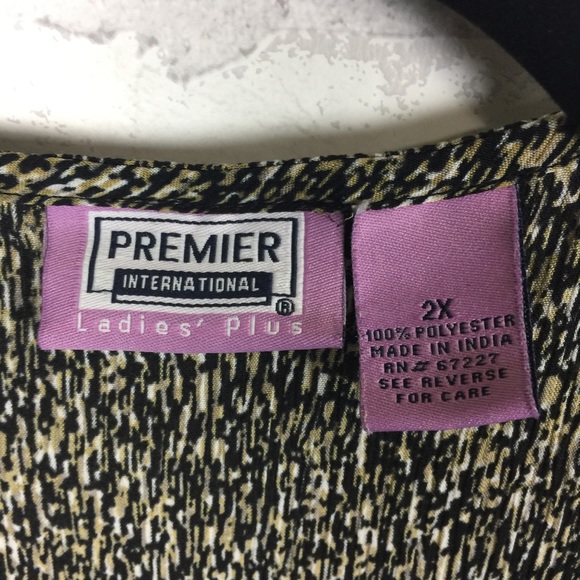 Premiere International Brindle Maxi Dress Size 2x - Picture 6 of 6